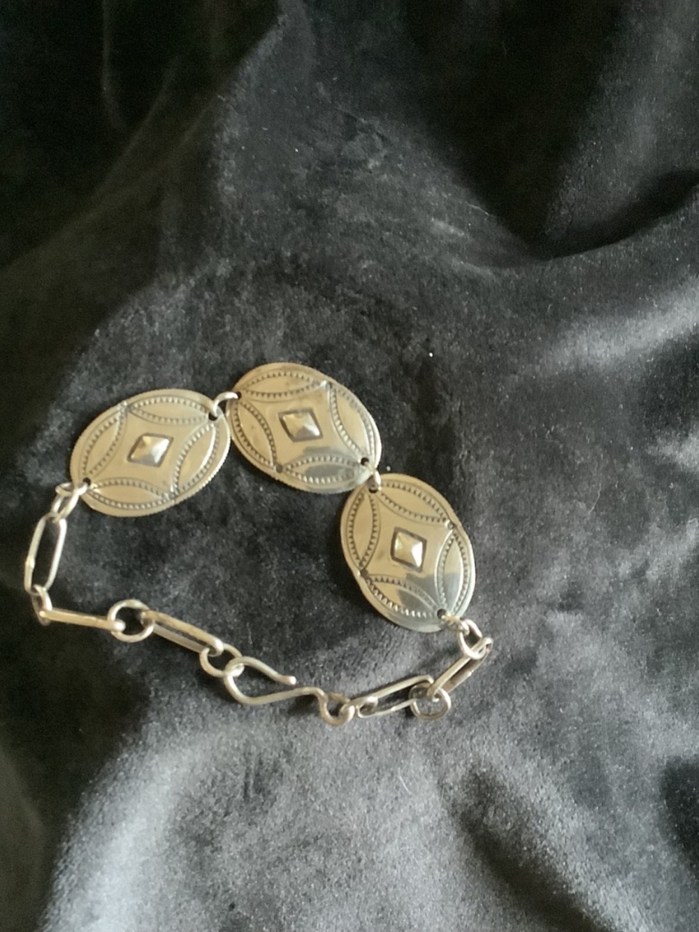 Silver Concho Bracelet - Picture 3 of 3